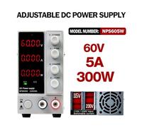 PAKLIF WANTETK NPS3010W Fuente de alimentación DC estabilizada Estilizada Ajustable 4 Dígitos Banco de Laboratorio Fuente de alimentación 30V 10A 30V 60V 5A AC DIY(4 Digits 60V 5A)
