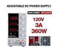 PAKLIF WANTETK NPS3010W Fuente de alimentación DC estabilizada Estilizada Ajustable 4 Dígitos Banco de Laboratorio Fuente de alimentación 30V 10A 30V 60V 5A AC DIY(3 Digits 120V 3A)