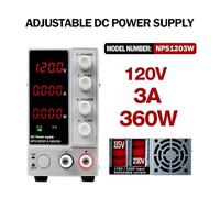 PAKLIF WANTETK NPS3010W Fuente de alimentación DC estabilizada Estilizada Ajustable 4 Dígitos Banco de Laboratorio Fuente de alimentación 30V 10A 30V 60V 5A AC DIY(4 Digits 120V 3A)