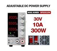 PAKLIF WANTETK NPS3010W Fuente de alimentación DC estabilizada Estilizada Ajustable 4 Dígitos Banco de Laboratorio Fuente de alimentación 30V 10A 30V 60V 5A AC DIY(4 Digits 30V 10A)