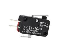 PAKMEZ 10pcs V-151-1C25 SPDT 1 NO 1 NC Short Straight Hinge Lever Arm Limit MicroSwitch E-Switch