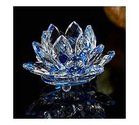 PAKMEZ Artesanía de Piedra Cristal de Cuarzo Flor de Loto Artesanía Pisapapeles de Vidrio Fengshui Adornos Estatuillas Hogar Decoración del Banquete de Boda Regalos Recuerdo Obelisco