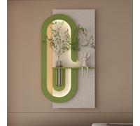 PAKMEZ Colgante de Pared de Arenisca 3D con luz LED, Diseño De Jarrón para Almacenar Agua, Ideal para Sala de Estar Comedor y Porche(Green,60 * 120cm/23.6 * 47.2in)