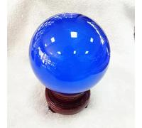 PAKMEZ Colored Crystal Balls Home Crystal Ornaments Glass Balls Creative Crystal Crafts,Blue,80mm Obelisco