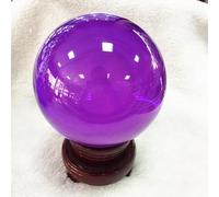 PAKMEZ Colored Crystal Balls Home Crystal Ornaments Glass Balls Creative Crystal Crafts,Purple,150mm Obelisco