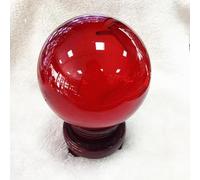 PAKMEZ Colored Crystal Balls Home Crystal Ornaments Glass Balls Creative Crystal Crafts,Red,110mm Obelisco