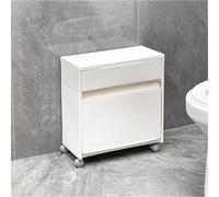 PAKMEZ Gabinete De Almacenamiento De Baño De Plástico Impermeable Estrecho, Gran Capacidad, para Cocina, Baño, Lavandería, Espacios Pequeños Junto al Refrigerador(40 * 20 * 41cm/15 * 7 * 16in)