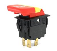 PAKMEZ HY18 Pushbutton Switch ON Off Push Button Switches for Wood Mechanical Power Tools with Lock 20/12A 125/250V 5E4