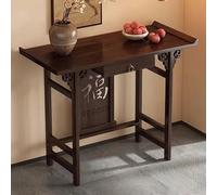 PAKMEZ Mesa de Ofrenda de Nicho Budista de Oración de Bambú, Tablero Buda con cajón, para La Estatua Espiritual Sala De Estar Estudio Oficina Casa De Té Oración(100 * 30 * 80cm/39 * 11 * 31in)