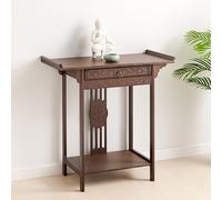 PAKMEZ Mesa de Ofrenda, Mesa de Altar Gabinete Chino, Tablero Buda con Cajón, For Decoración del Hogar, Adornos, Altar, Dios De La Riqueza, Incienso, Santuario(120 * 40 * 100cm47*15 * 39in)