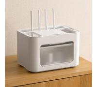 PAKMEZ Router Ocultar Box, Disimula el Los Cables, Decoración del Hogar, Diseño Moderno, Protector de Regleta de Enchufes, para Sala de Estar, Gabinete(30 * 21 * 20cm/12 * 8 * 7in)