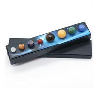 PAKMEZ Solar System Planets Decorations Set,Crystal Balls Galaxy Samll Ball,8 Planets Solar System Desk Decor for, Creative Gifts,Home Office Desk Decor Obelisco