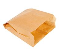 Pakomat 100 bolsas de papel marrón pequeñas bolsas de papel kraft, bolsas de pan, dulces, dulces, dulces, pasteles, comida rápida, bolsas de panadería, tiendas de comestibles (15 x 6 x 17 cm)