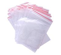 Pakomat Bolsas con cremallera, 100 unidades, bolsas transparentes con cremallera, cierre a presión, bolsas adecuadas para diferentes materiales, bolsas de embalaje, bolsas de polietileno (4 x 6 cm)
