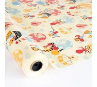 PAKOT | Papel de Regalo con Animales Divertidos - Bobina 70 cm x 50 m - Rollo para Envolver Regalos Infantiles Cumpleaños Fiestas y Manualidades Creativas