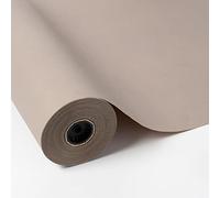 PAKOT - Papel Kraft Gris Claro 100% Reciclado Rollo para Envolver y Embalaje Resistente 70 cm x 50 m para Regalo, Manualidades y Packaging Sostenible