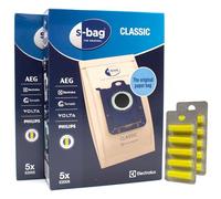 PakTrade 10 Bolsas de Aspiradora + 10 Aromas Compatible con AEG-Electrolux Clario ZP 3511, Clario ZP 3520, Clario ZP 3523, Clario ZP 3525, Clario2 | 10 Bolsas, ambientador, Accesorios, repuestos
