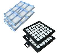 PakTrade 2X Filtro Hepa + 2X Filtro Motor para Aspiradora Compatible con Bosch BSG81000, BSG81261 / BSG 81000, BSG 81261