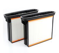PakTrade 2X Premium Filtro Plisado para AEG RSE 1400 | Blastrac BDC 1114 | Baier BSS 406, BSS 407 M, BSS 408 H, BSS 507 M