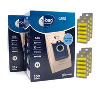PakTrade 30 Bolsas de Aspiradora + 30 Aromas Compatible con AEG-Electrolux UltraSilencer USANIMAL, UltraSilencer USDELUXE, UltraSilencer USDELUXE61 | 30 Bolsas, Ambientadores, Accesorios, Repuestos