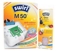 PakTrade 4 Bolsas para Aspiradora + Perlas Desodorante Compatible con Miele Champagne + SES, Classic SEB217 | Compatible con Swirl M50 - M 50 Anti Odour | 4 Bolsas, Ambientador, Accesorios, Repuestos