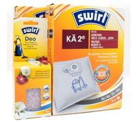 PakTrade 6 Bolsas para Aspiradora + Perlas Desodorante Compatible con Kärcher WD 2.200 | Compatible con Swirl KÄ2 - KÄ 2 | 6 Bolsas, Ambientador, Accesorios, Repuestos
