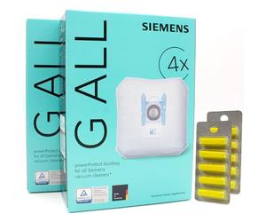 PakTrade 8 Bolsas para Aspiradora + 10 Ambientadores Compatible con Siemens 620 C Electronic, Kids & Fun, King Super S VS42B00, MAX, MAX+ 3 | 8 Bolsas, Ambientador, Accesorios, Repuestos