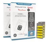 PakTrade 8 Bolsas para Aspiradora + 10 Aromas Compatible con Moulinex Compact Power MO3953PA/4Q0, Compact Power MO3967PA/4Q0 | 8 Bolsas, Ambientador, Accesorios, Repuestos