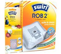 PakTrade 8 Bolsas para Aspiradora + Perlas Desodorante Compatible con Ecovacs Deebot T8, T8 AIVI, T8 AIVI+ | Compatible con Swirl ROB2 - Rob 2 | 8 Bolsas, Ambientador, Accesorios, Repuestos