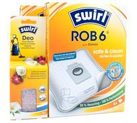 PakTrade 8 Bolsas para Aspiradora + Perlas Desodorante Compatible con Ecovacs Deebot X1 Omni, X1 Plus, X1 Pro Omni | Compatible con Swirl ROB6 - Rob 6 | 8 Bolsas, Ambientador, Accesorios, Repuestos