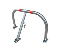 PAL - Barrera para aparcamiento abatible manual con candado Eane y tres puntos de anchaje, barreras para parking para reservar su plaza de aparcamiento (1)