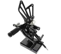 PAL correra de Cambio de Marcha de reposapiés Compatible con GSXR600 GSXR750 1996-2005 SV650 SV1000 1998-2014 Set de Clavijas de pie de Motocicleta(Black)