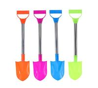 PAL de Arena para niños Plastic Snow Sand Daving Spade Toys con Acero Inoxidable Mango de Acero Inoxidable 4 Piezas de Color al Azar para niños Selva de Nieve