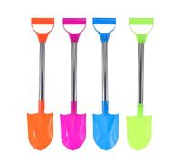 PAL de Arena para niños Plastic Snow Sand Daving Spade Toys con Mango de Acero Inoxidable 4 Piezas de Color Aleatorio, Juguetes