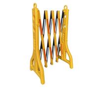 PAL | Valla extensible de plástico de polipropileno amarilla y negra. Rellenable con agua. Fácil almacenamiento y transporte (1- Valla)