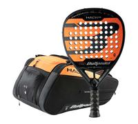 Pala BULLPADEL HACK 03 2024 PAQUITO NAVARRO + Paletero BULLPADEL BPP-24012 HACK 2024 Naranja/Negro PAQUITO NAVARRO