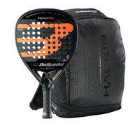 Pala BULLPADEL HACK 03 Comfort 2024 + Mochila BULLPADEL BPM-24001 HACK Negra 2024 PAQUITO NAVARRO