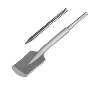 Pala de arcilla, vástago 17 x 4,3 pulgadas, broca martillo neumático acero 40Cr, for zanjas y excavaciones, for grava suelo congelado Cabeza de Pala de Arcilla