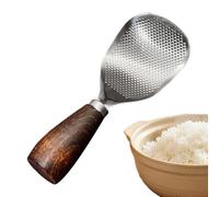 Pala de arroz | Cuchara de pie con mango de madera, cuchara para olla arrocera, espátula resistente al calor, para cocina, hogar, cocina, restaurante, apartamento, camping