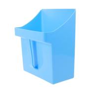 Pala de Basura de Plástico Azul con Mango Ergonómico y Borde Plano | Recogedor para Limpieza del Hogar, Construcción Gruesa Resistente a Impactos, Recoge Polvo Fino y Grava