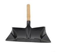 Pala de chimenea para herramienta de limpieza de chimenea, pala de acero para cenizas, pala multiusos para parrilla de fuego y limpiador de horno con construcción de hierro resistente y mango de