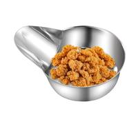 Pala de comida de cocina | Pala de acero inoxidable para servir alimentos | Herramienta ergonómica con boquilla de pico de pato para preparación de comidas, salsa, puré de papas, arroz, caramelo