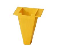 Pala de cuentas de fusión, cuchara de plástico para organizador de cuentas Perler, herramienta de arcilla de collage sin fugas, para manualidades y clasificación de cuentas, 13 cm (amarillo)