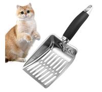 Pala de esparcimiento para gatos, pala de arena para mascotas, pala profunda de acero inoxidable | Eliminación eficiente de residuos de gatos, pala de cría de mascotas para dormitorio, patio, sala de