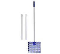Pala de gallinero, rastrillo y Cuchara para gallineros, Herramienta Desmontable de aleación de Aluminio, Pala de Limpieza de para Animales de Granja, Aves de Corral, Patos, Gatos, Perros