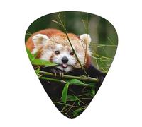 Pala de guitarra Little Red Panda, paquete de 12 pastillas de guitarra adecuadas para tocar guitarras acústicas, guitarras eléctricas, etc.
