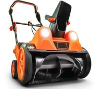 Pala de nieve eléctrica de 2200 W con faros LED para una eliminación eficiente de la nieve en calzadas, carreteras y jardines