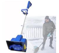 Pala de nieve eléctrica inalámbrica, ligera y plegable con batería y cargador rápido para una fácil extracción de nieve