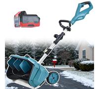 Pala de nieve eléctrica, soplador de nieve inalámbrico de 1000 W sin escobillas para quitar la nieve sin esfuerzo, operación con una sola mano, ideal para personas mayores y fácil de usar
