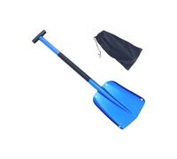 Pala de nieve ergonómica para exteriores, construcción de aluminio inoxidable para patio y mantenimiento de senderos para jardineros, pala de nieve portátil para exteriores